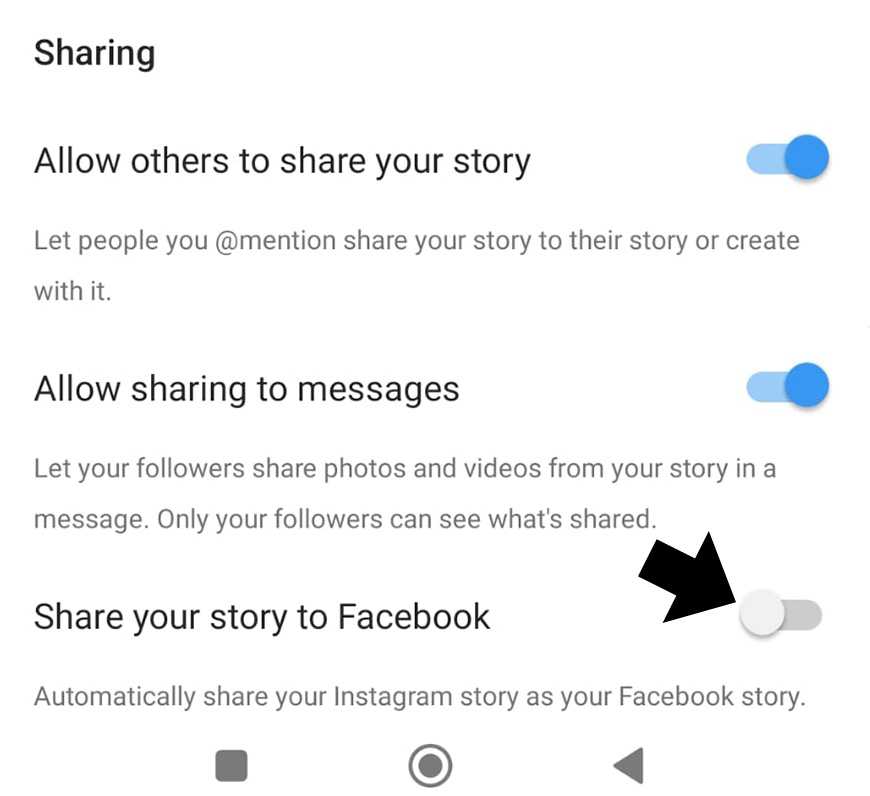 How to share a story on facebook.